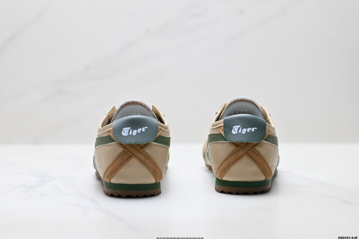 Onitsuka Tiger Retro Low Top Beige Green Gum Unisex Shoes Style 08 detail view 7
