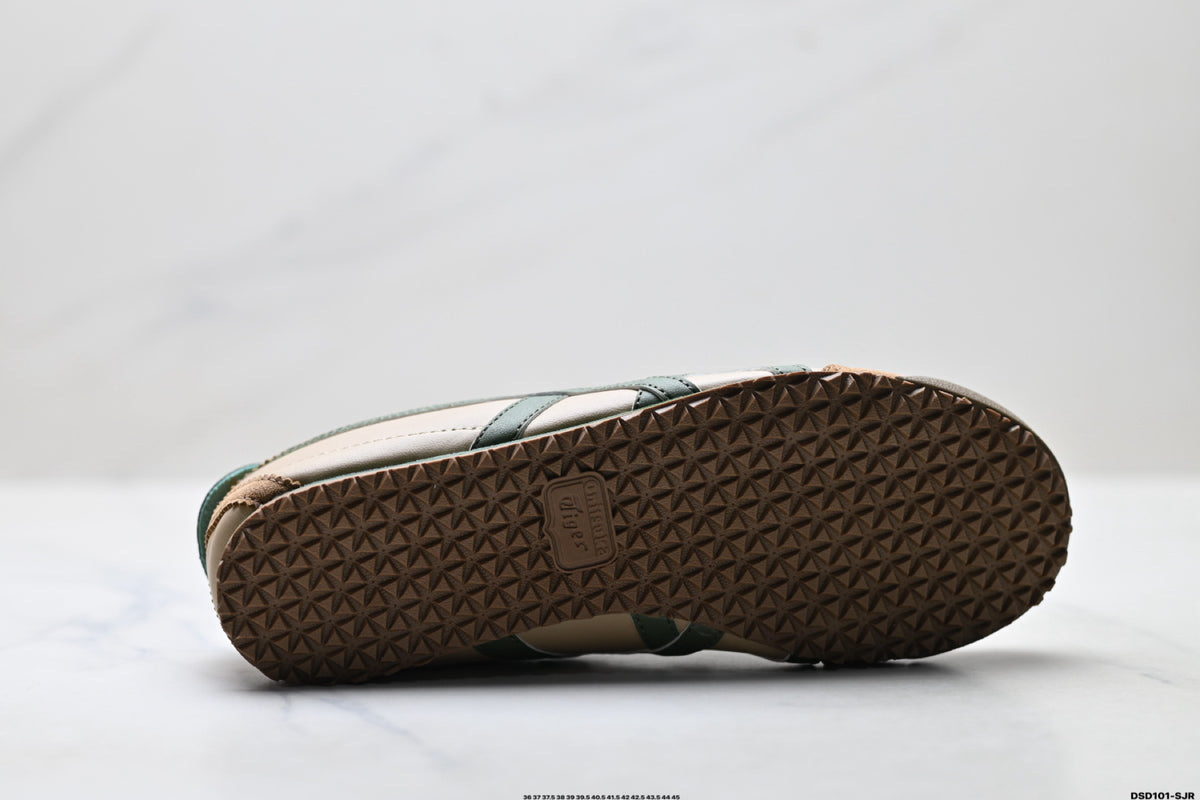 Onitsuka Tiger Retro Low Top Beige Green Gum Unisex Shoes Style 08 detail view 9