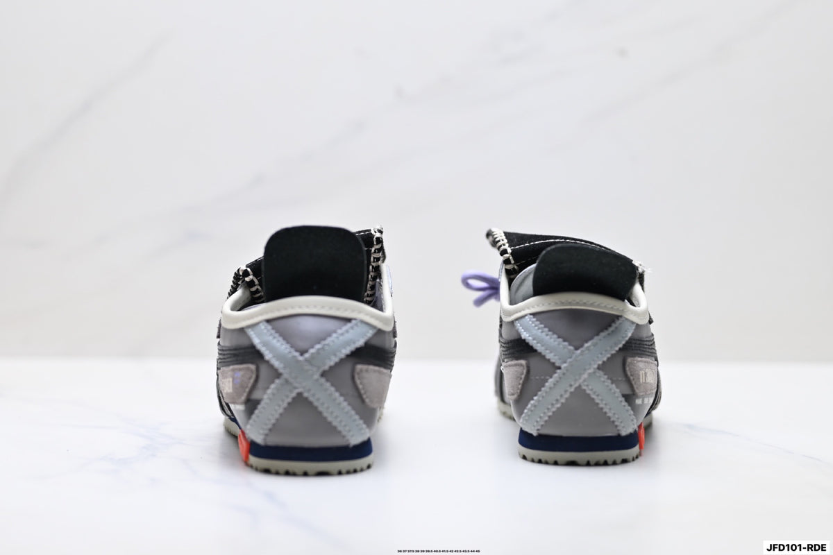 Onitsuka Tiger Retro Low Top Black Purple Unisex Shoes Style 30 detail view 7