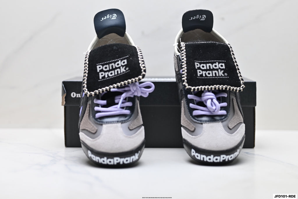 Onitsuka Tiger Retro Low Top Black Purple Unisex Shoes Style 30 detail view 8