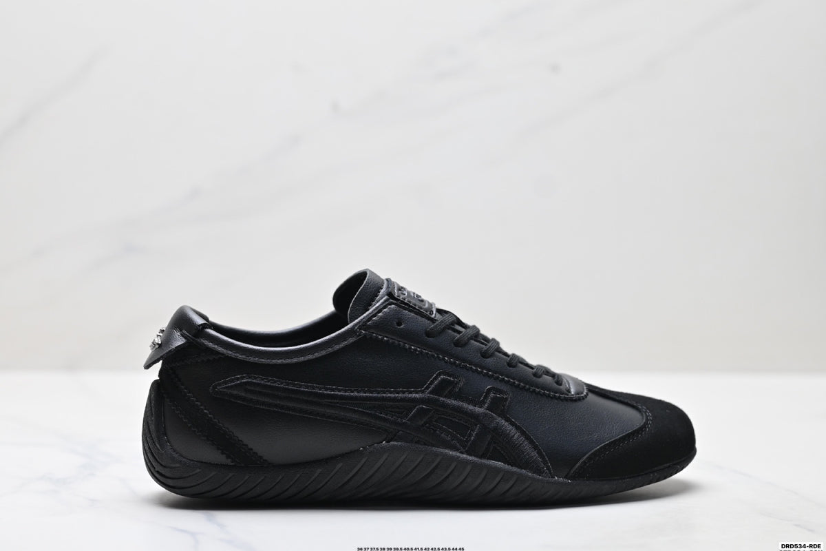 Onitsuka Tiger Low Profile Runner Black Tonal Unisex Shoes Style 36 detail view 2