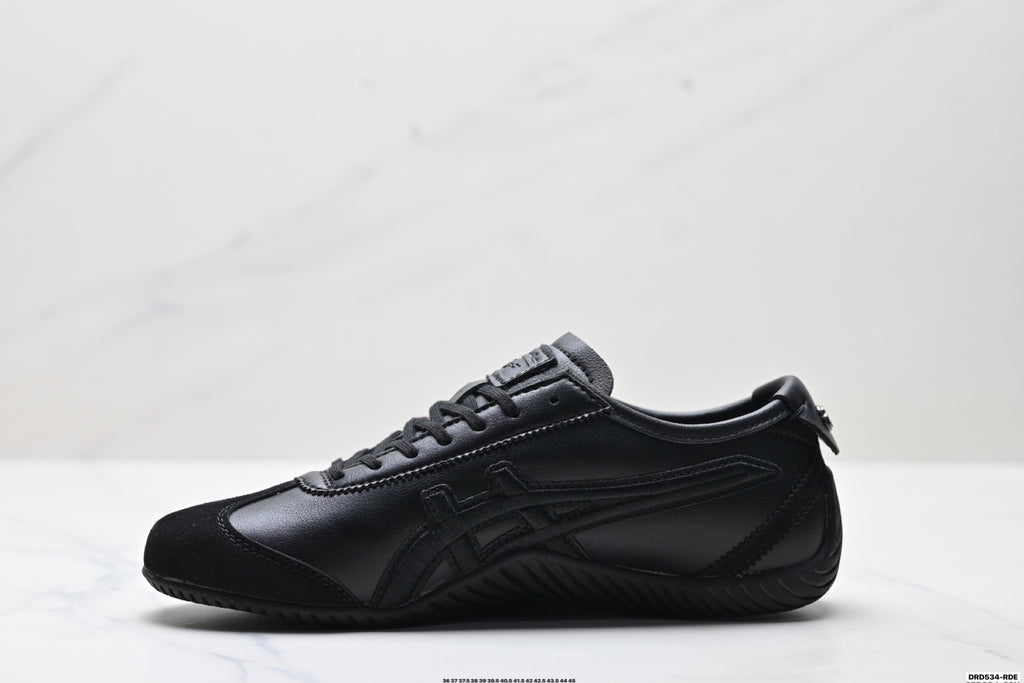 Onitsuka Tiger Low Profile Runner Black Tonal Unisex Shoes Style 36 detail view 4