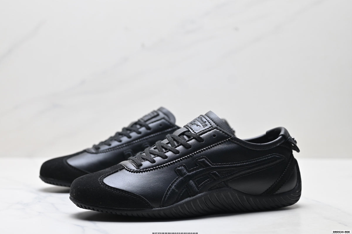 Onitsuka Tiger Low Profile Runner Black Tonal Unisex Shoes Style 36 detail view 5