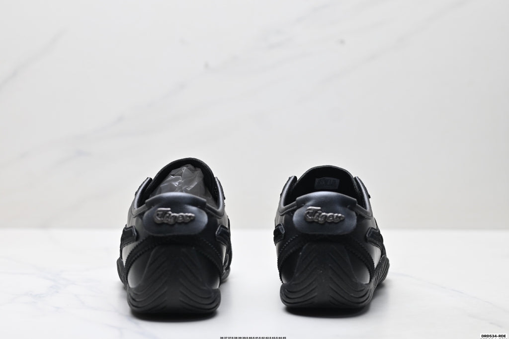 Onitsuka Tiger Low Profile Runner Black Tonal Unisex Shoes Style 36 detail view 7