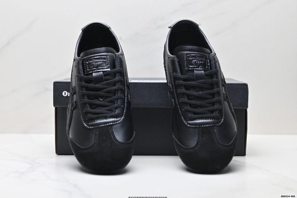Onitsuka Tiger Low Profile Runner Black Tonal Unisex Shoes Style 36 detail view 8