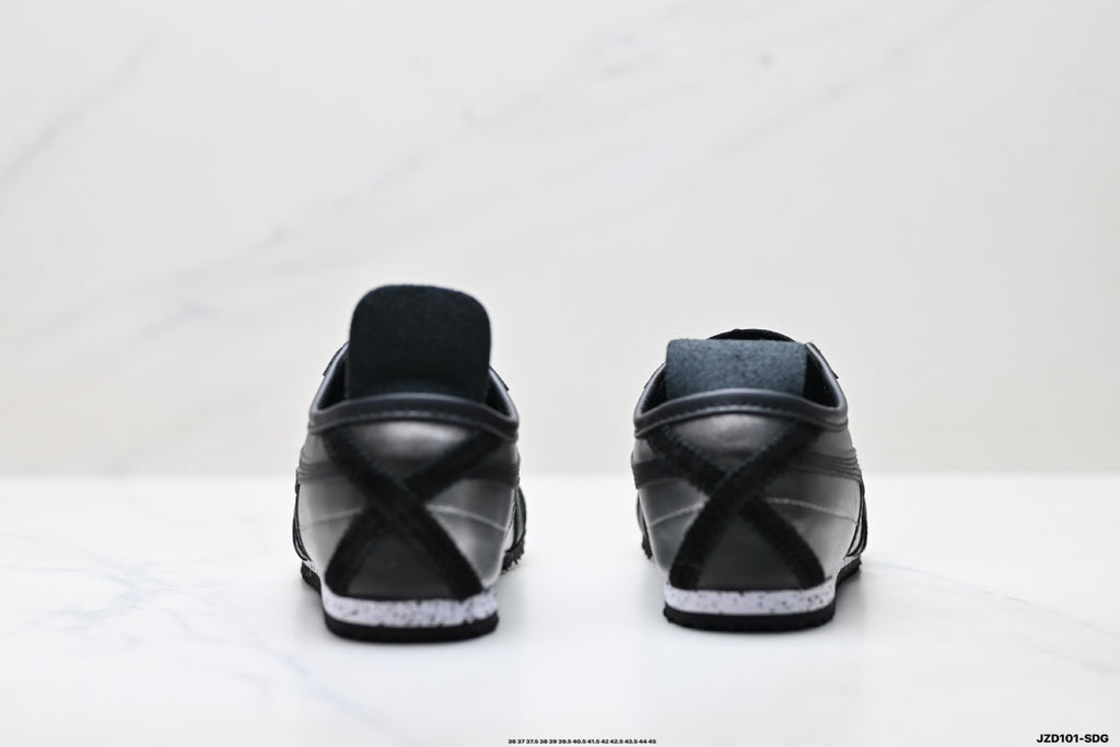 Onitsuka Tiger Retro Low Top Black Tonal Unisex Shoes Style 03 detail view 7