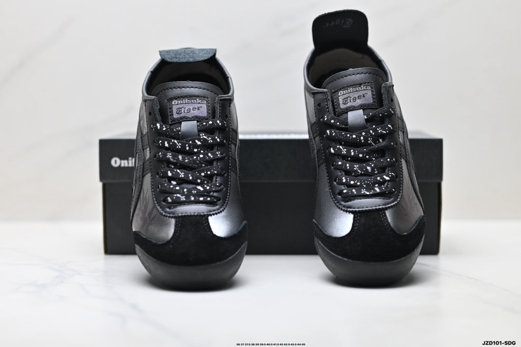 Onitsuka Tiger Retro Low Top Black Tonal Unisex Shoes Style 03 detail view 8