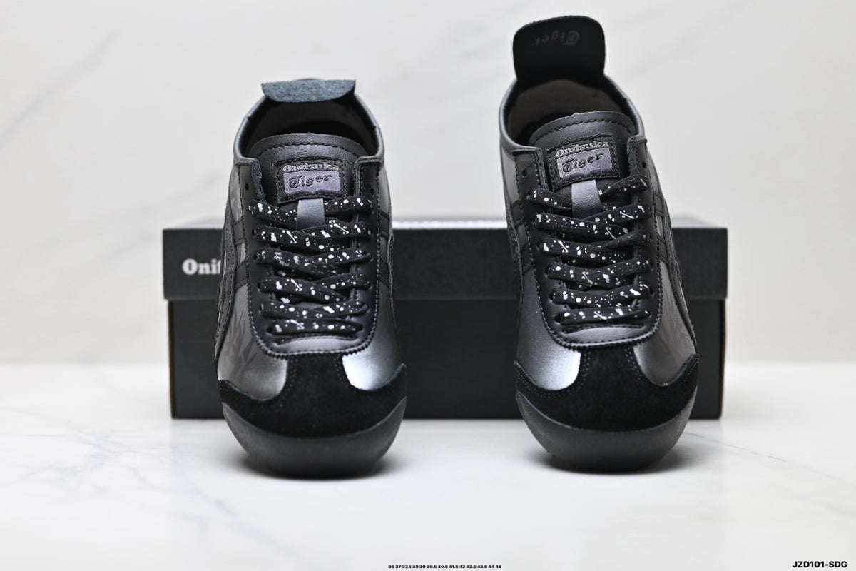 Onitsuka Tiger Retro Low Top Black Tonal Unisex Shoes Style 03 detail view 8
