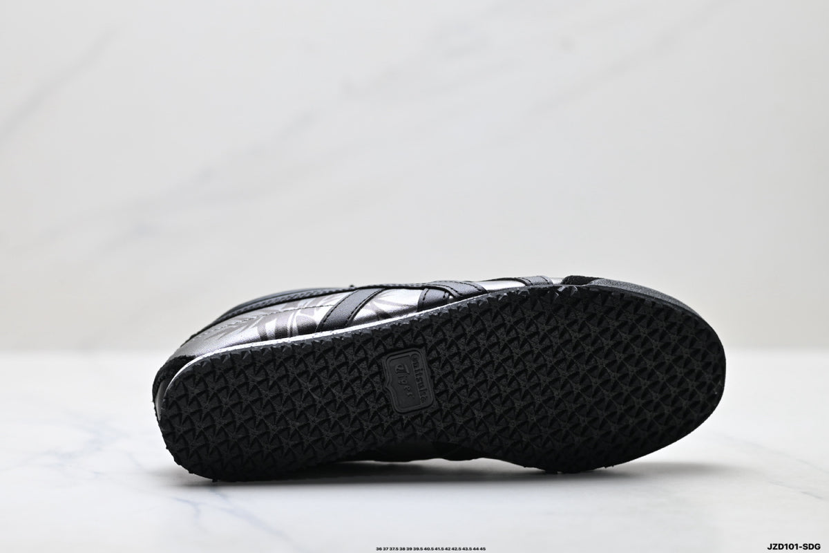 Onitsuka Tiger Retro Low Top Black Tonal Unisex Shoes Style 03 detail view 9