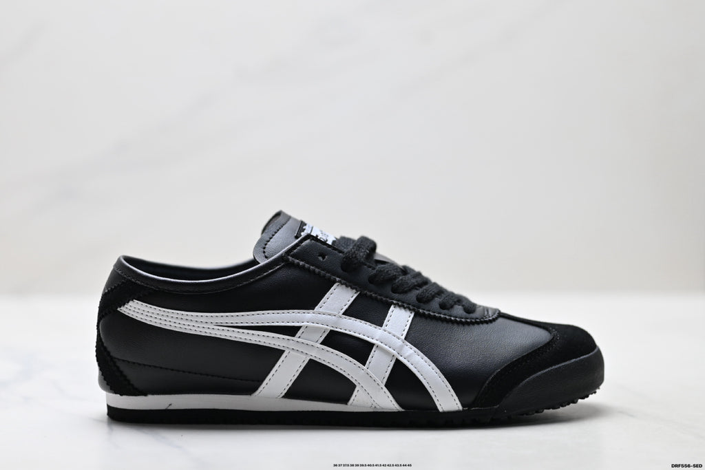 Onitsuka Tiger Retro Low Top Black White Unisex Shoes Style 22 detail view 2