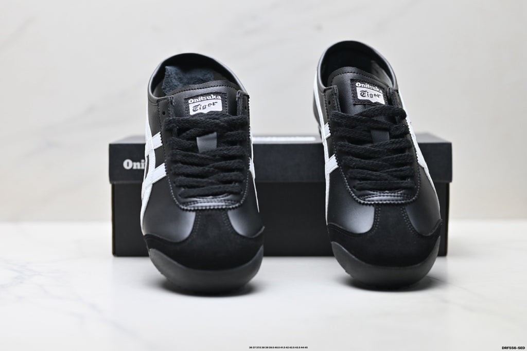 Onitsuka Tiger Retro Low Top Black White Unisex Shoes Style 22 detail view 8