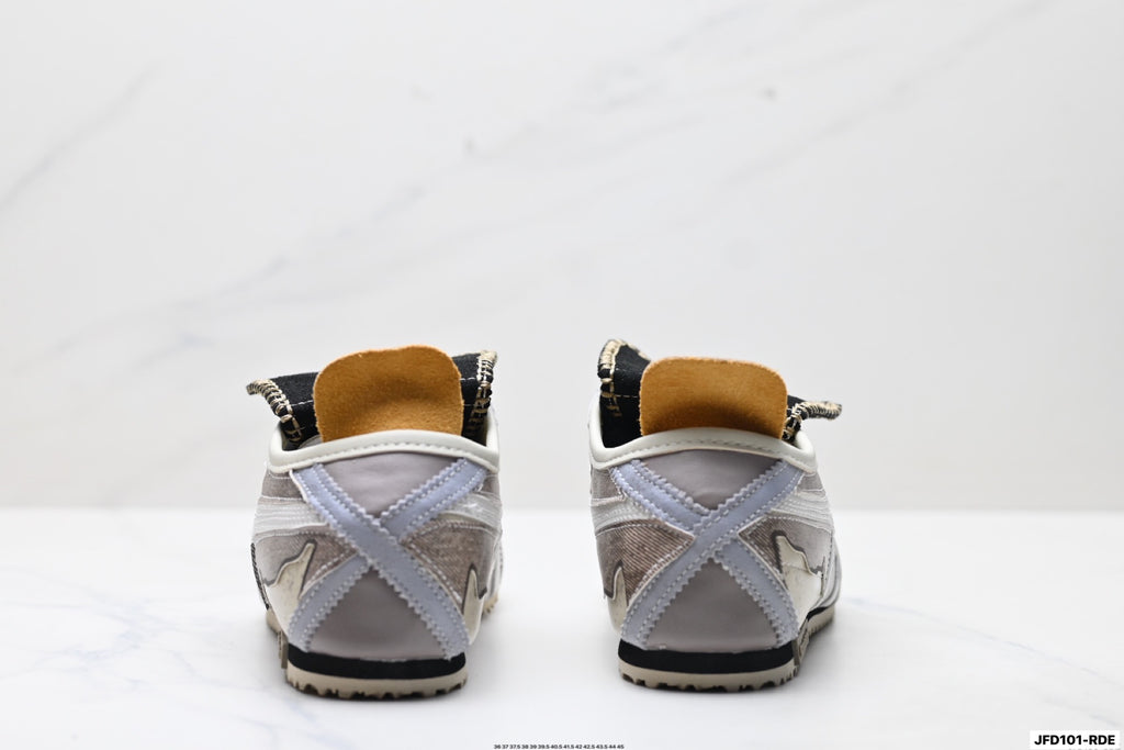 Onitsuka Tiger Retro Low Top Gray Black Yellow Unisex Shoes Style 28 detail view 7