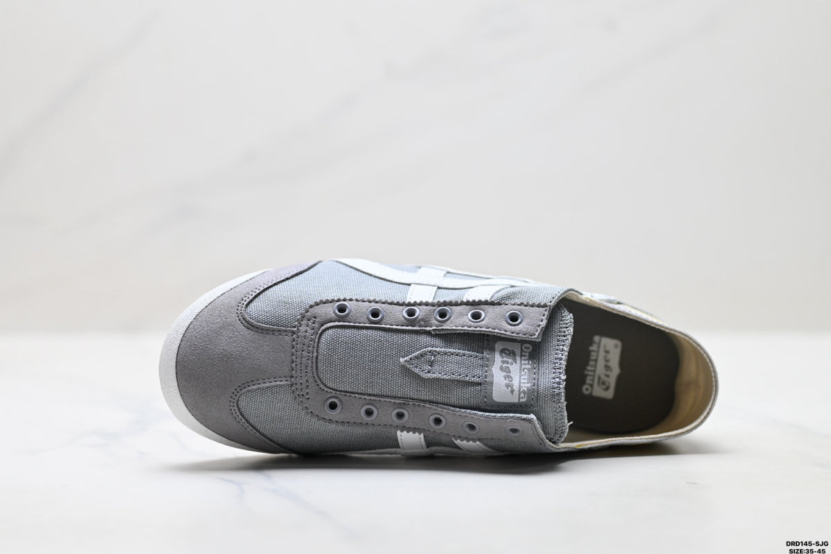 Onitsuka Tiger Retro Low Top Gray White Unisex Shoes Style 05 detail view 3