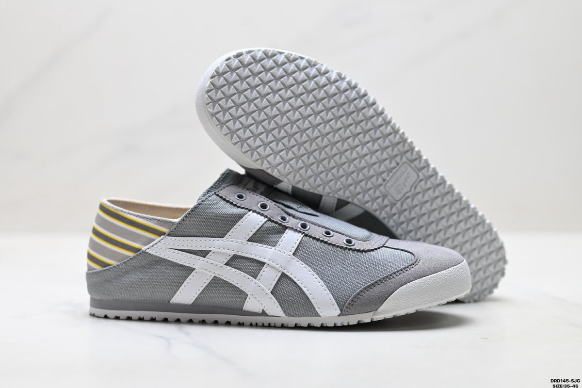 Onitsuka Tiger Retro Low Top Gray White Unisex Shoes Style 05 detail view 6