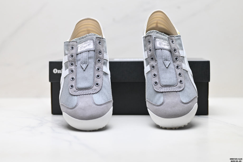 Onitsuka Tiger Retro Low Top Gray White Unisex Shoes Style 05 detail view 8