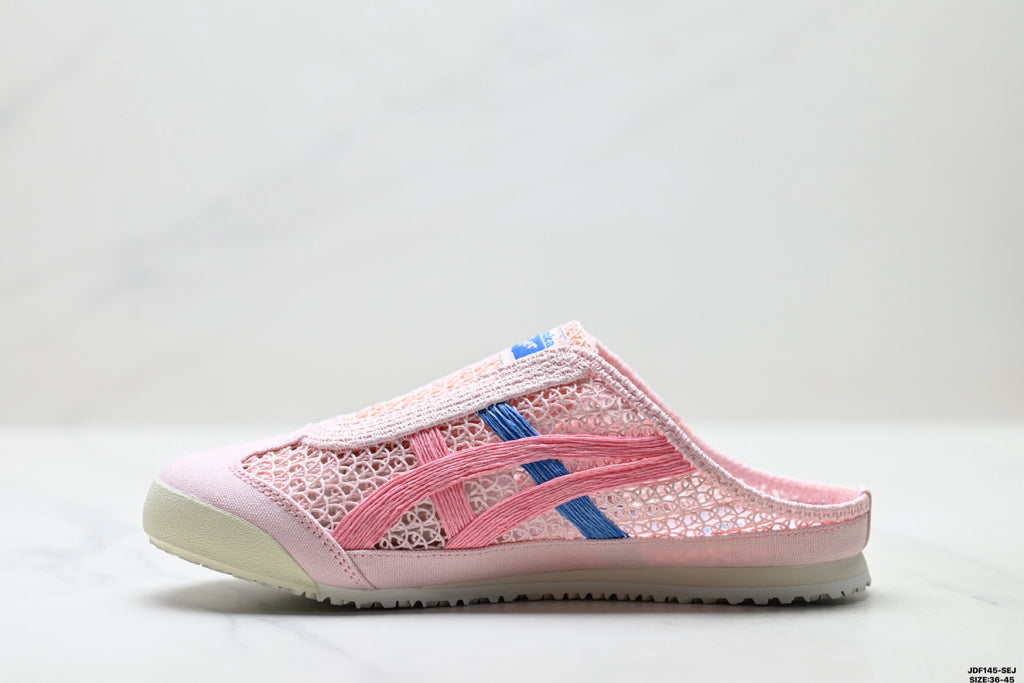 Onitsuka Tiger Retro Sabot Pink Mesh Multicolor Unisex Shoes Style 24 detail view 4