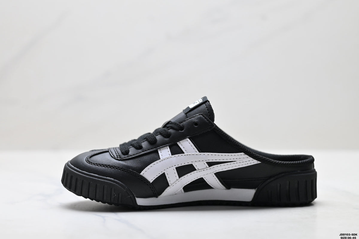 Onitsuka Tiger Retro Sabot Black White Unisex Shoes detail view 4