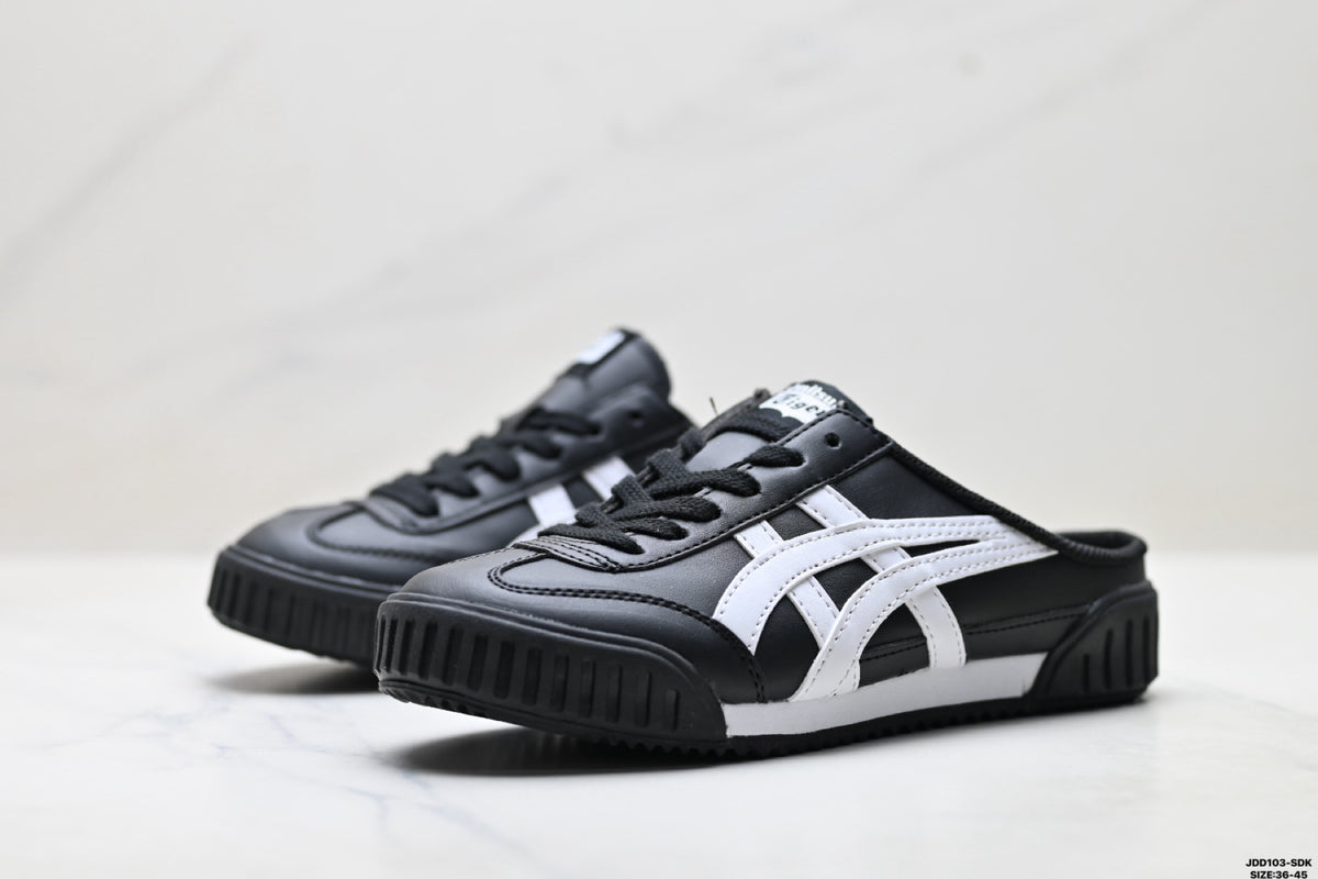 Onitsuka Tiger Retro Sabot Black White Unisex Shoes detail view 5