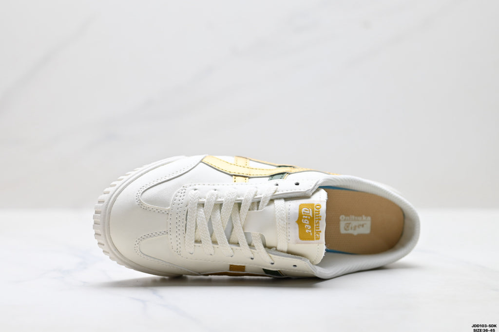 Onitsuka Tiger Retro Sabot Cream Gold Olive Unisex Shoes detail view 3