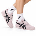 Onitsuka Tiger Retro Low Top Pale Pink Black Unisex Shoes Style 23 main angled pair view