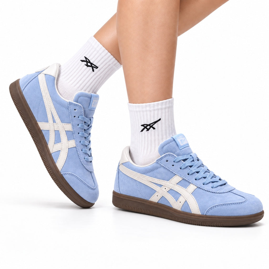 Onitsuka Tiger Tokuten Light Blue Gum Unisex Sneakers main angled pair view