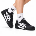 Onitsuka Tiger Retro Sabot Black White Unisex Shoes main angled pair view