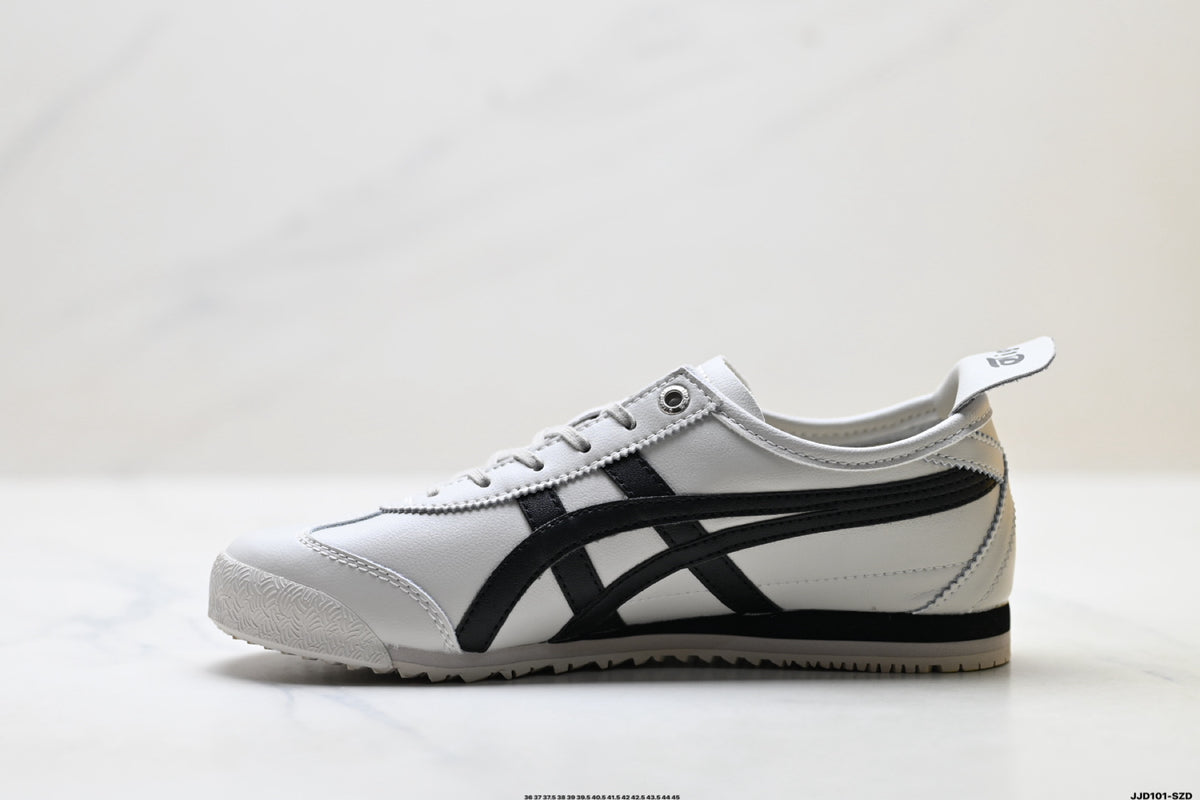 Onitsuka Tiger Retro Low Top White Black Unisex Shoes Style 09 detail view 4