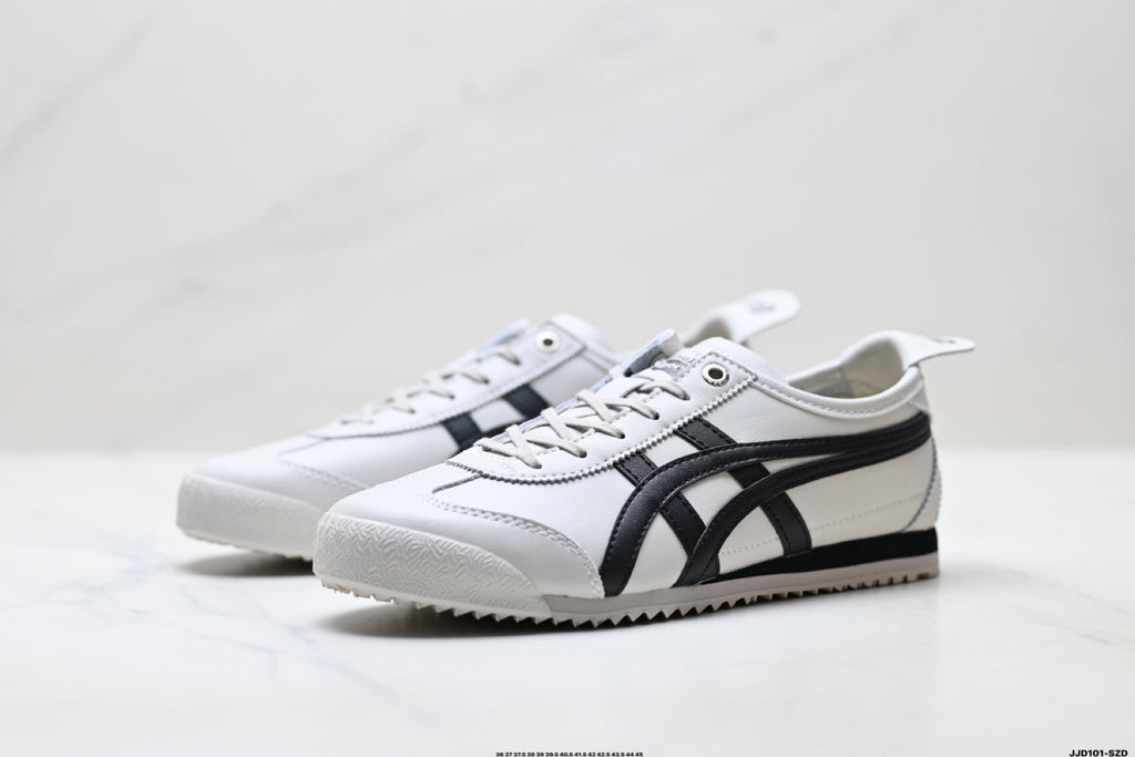 Onitsuka Tiger Retro Low Top White Black Unisex Shoes Style 09 detail view 5