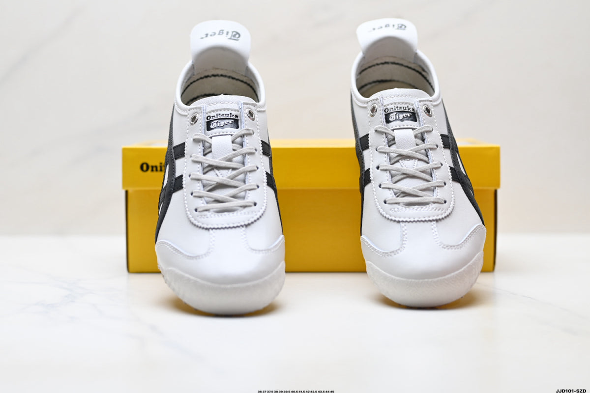 Onitsuka Tiger Retro Low Top White Black Unisex Shoes Style 09 detail view 8