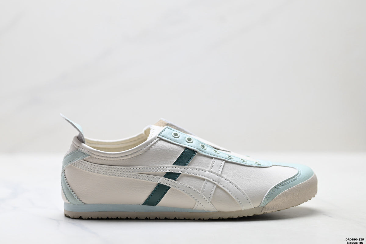Onitsuka Tiger Retro Low Top White Light Blue Unisex Shoes Style 16 detail view 2