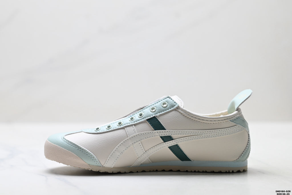 Onitsuka Tiger Retro Low Top White Light Blue Unisex Shoes Style 16 detail view 4