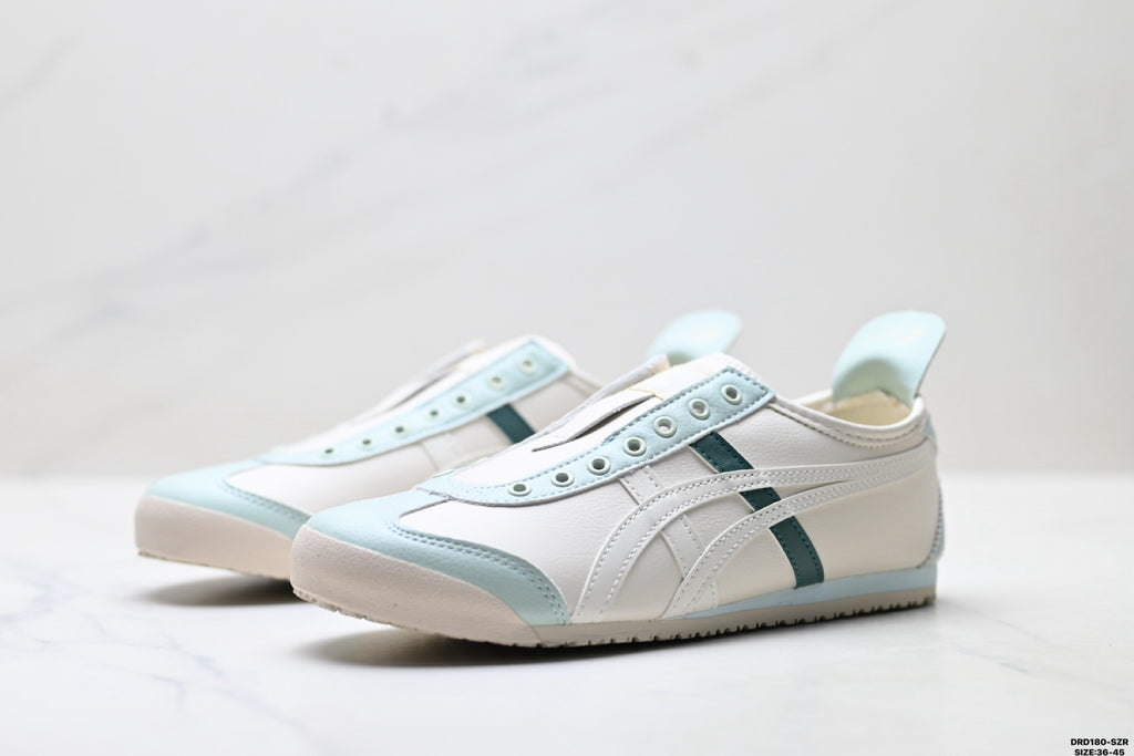 Onitsuka Tiger Retro Low Top White Light Blue Unisex Shoes Style 16 detail view 5