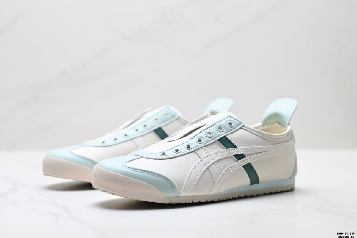 Onitsuka Tiger Retro Low Top White Light Blue Unisex Shoes Style 16 detail view 5
