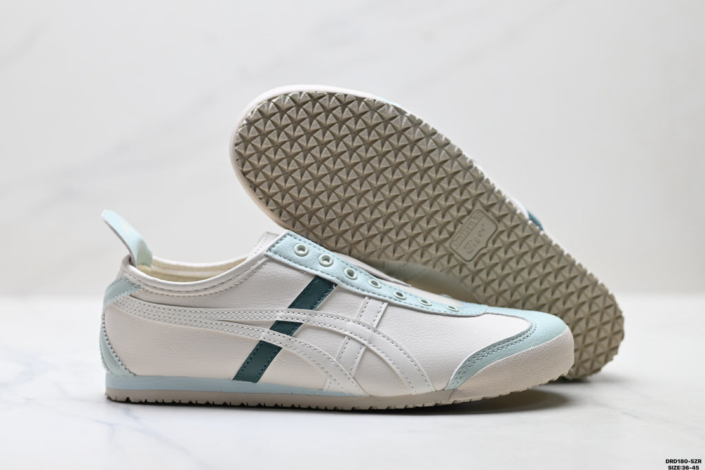 Onitsuka Tiger Retro Low Top White Light Blue Unisex Shoes Style 16 detail view 6