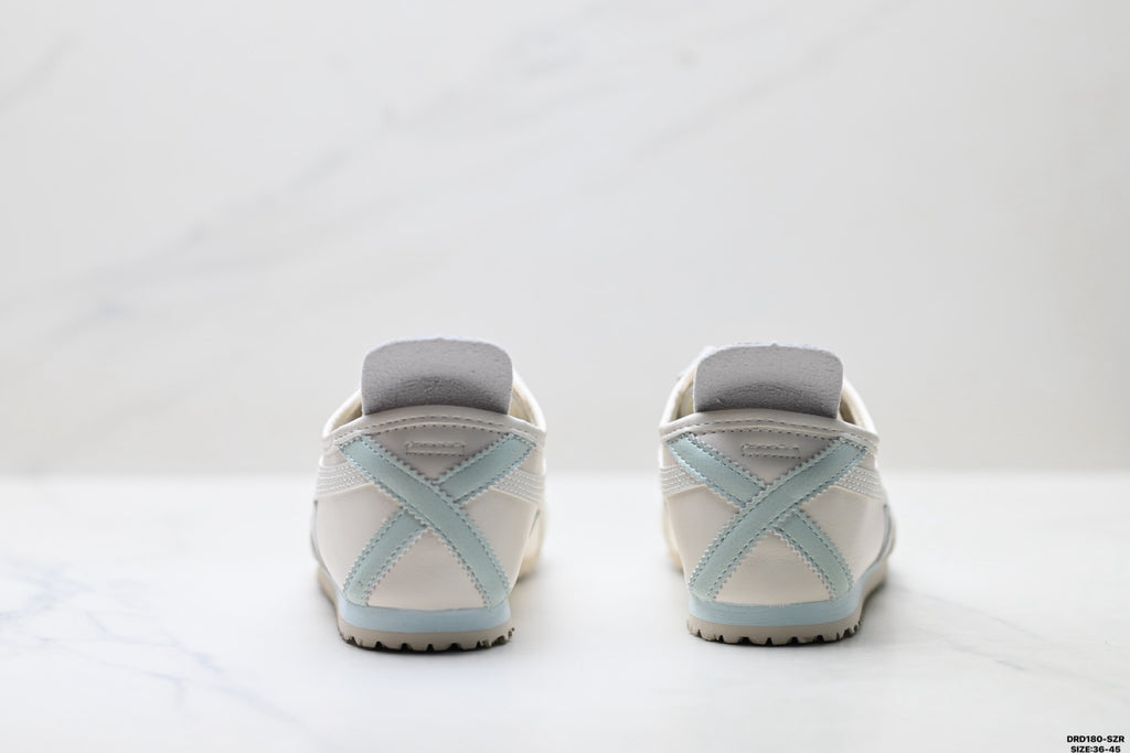 Onitsuka Tiger Retro Low Top White Light Blue Unisex Shoes Style 16 detail view 7