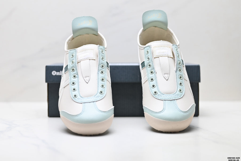 Onitsuka Tiger Retro Low Top White Light Blue Unisex Shoes Style 16 detail view 8