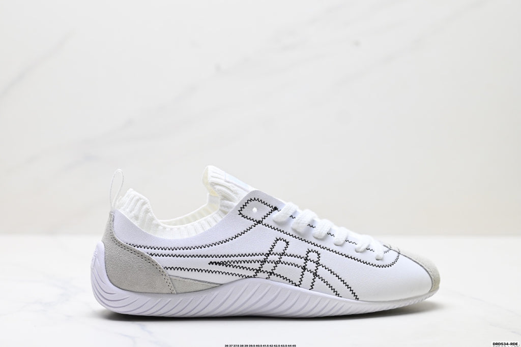 Onitsuka Tiger Low Profile Runner White Line Art Unisex Shoes Style 32 detail view 2