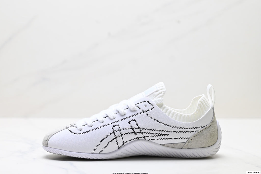 Onitsuka Tiger Low Profile Runner White Line Art Unisex Shoes Style 32 detail view 4