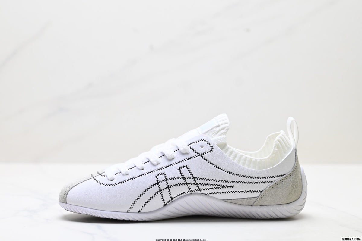 Onitsuka Tiger Low Profile Runner White Line Art Unisex Shoes Style 32 detail view 4
