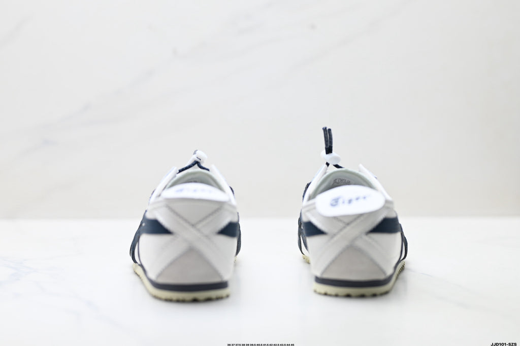 Onitsuka Tiger Retro Low Top White Navy Rope Lace Unisex Shoes Style 13 detail view 7