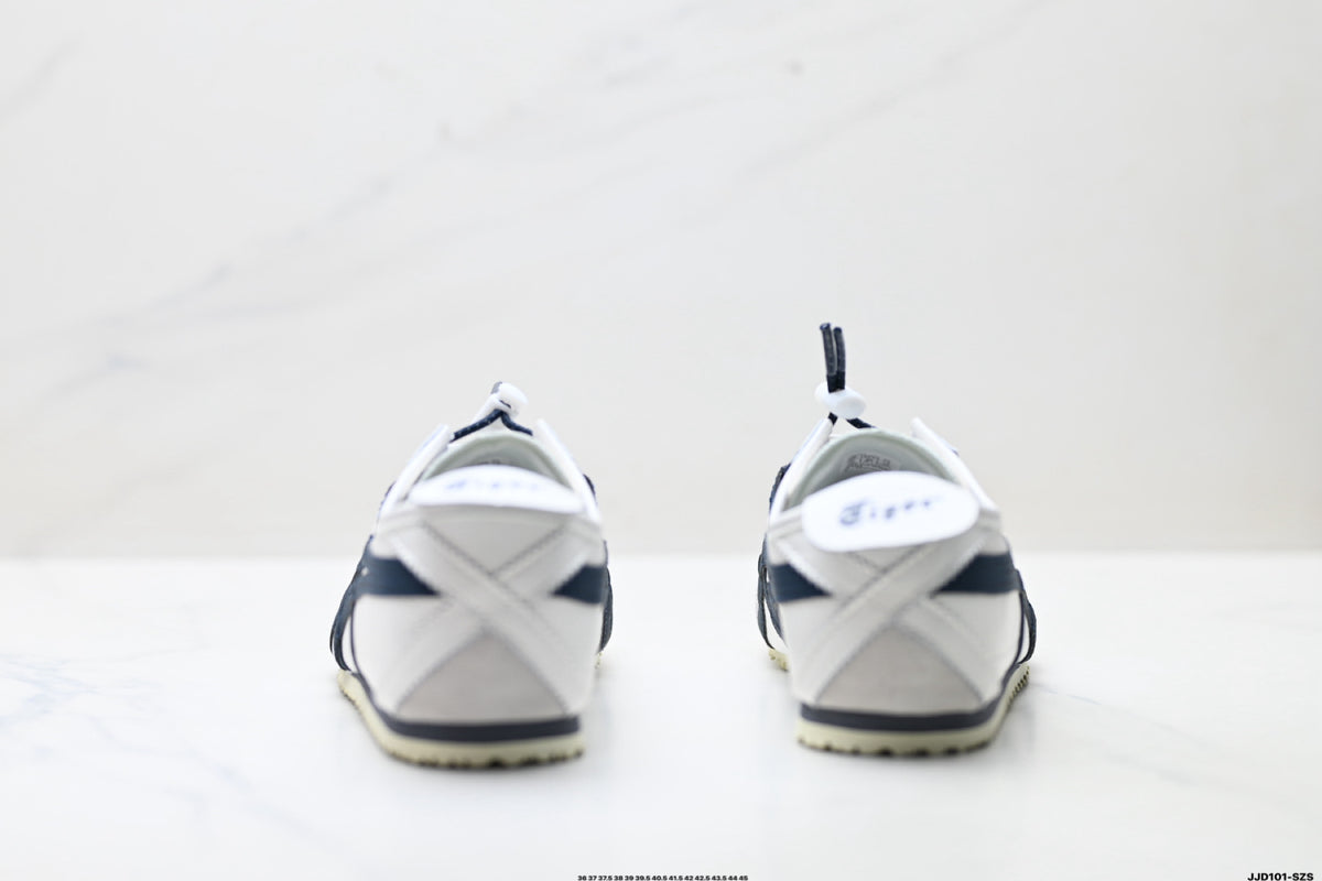 Onitsuka Tiger Retro Low Top White Navy Rope Lace Unisex Shoes Style 13 detail view 7