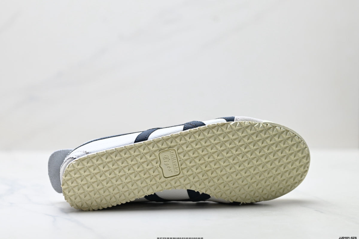 Onitsuka Tiger Retro Low Top White Navy Rope Lace Unisex Shoes Style 13 detail view 9