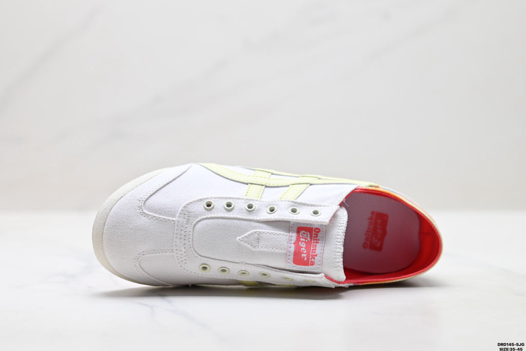 Onitsuka Tiger Retro Low Top White Pastel Rainbow Unisex Shoes Style 04 detail view 3
