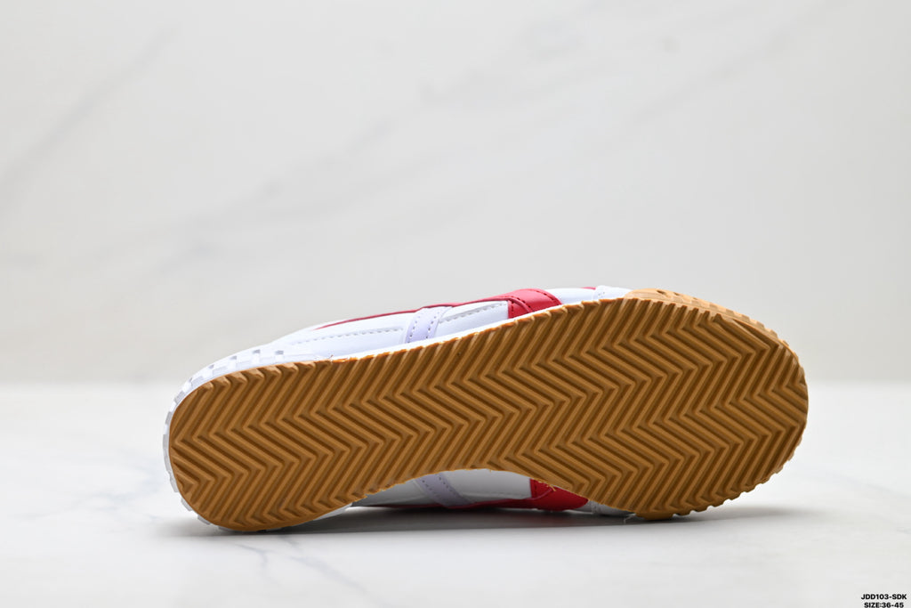 Onitsuka Tiger Retro Low Top White Red Gum Unisex Shoes Style 01 detail view 9