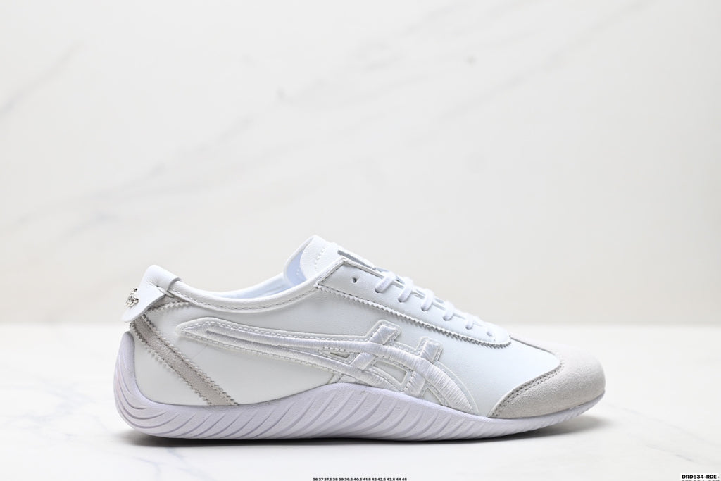 Onitsuka Tiger Low Profile Runner White Tonal Unisex Shoes Style 35 detail view 2