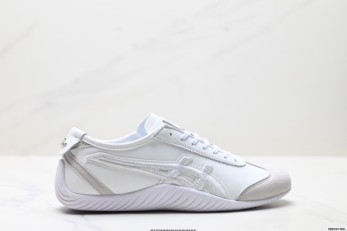 Onitsuka Tiger Low Profile Runner White Tonal Unisex Shoes Style 35 detail view 2