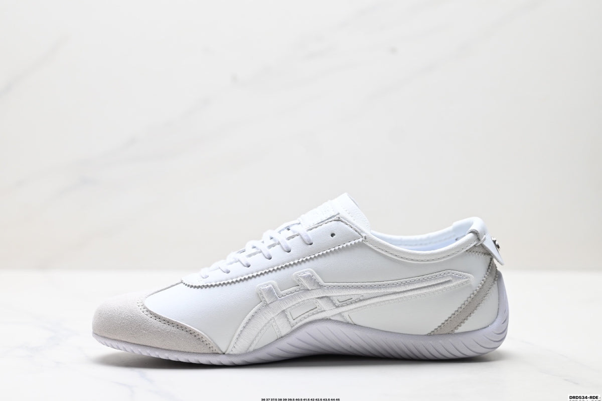 Onitsuka Tiger Low Profile Runner White Tonal Unisex Shoes Style 35 detail view 4