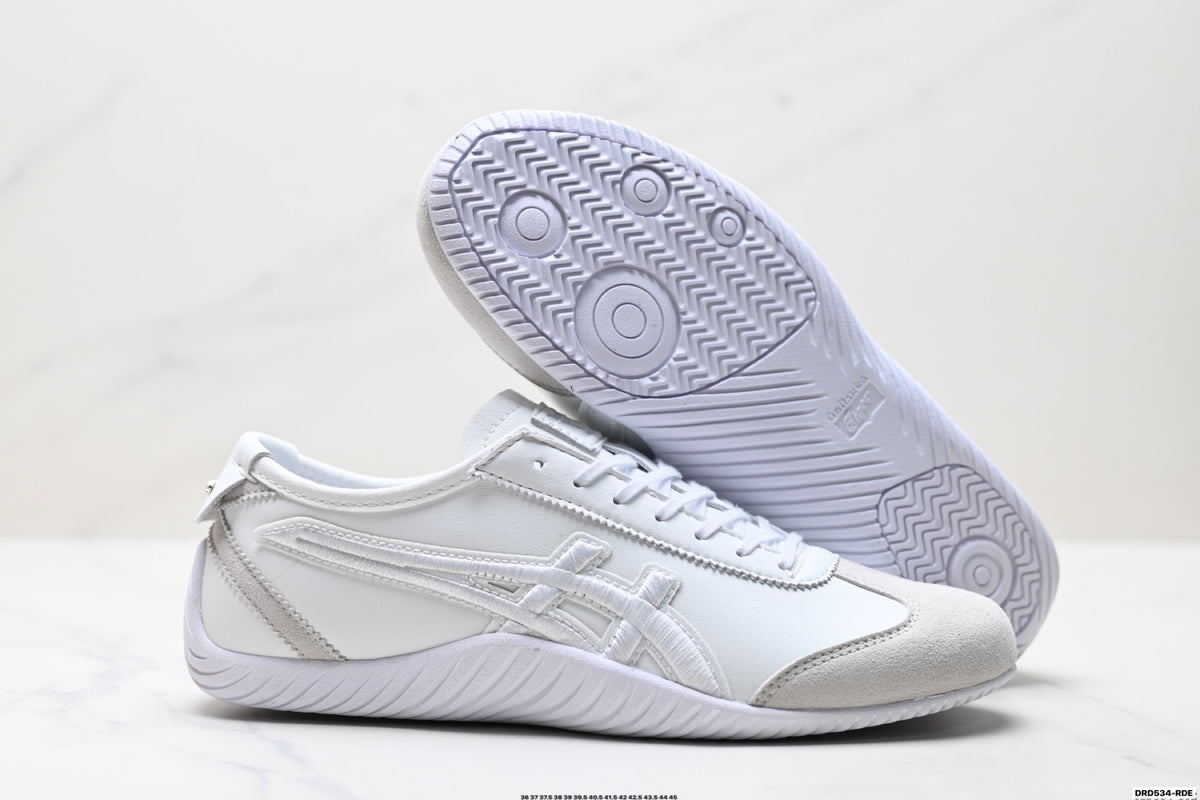 Onitsuka Tiger Low Profile Runner White Tonal Unisex Shoes Style 35 detail view 6