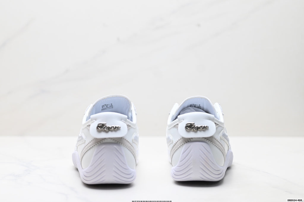 Onitsuka Tiger Low Profile Runner White Tonal Unisex Shoes Style 35 detail view 7