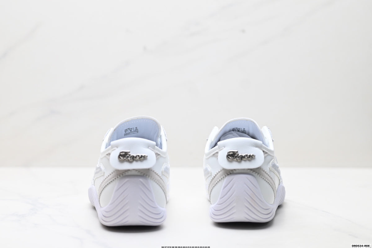 Onitsuka Tiger Low Profile Runner White Tonal Unisex Shoes Style 35 detail view 7